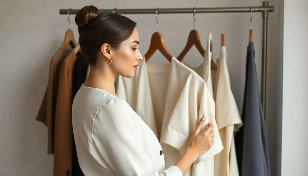 A minimalist wardrobe exemplifying the elegance of simplicity.