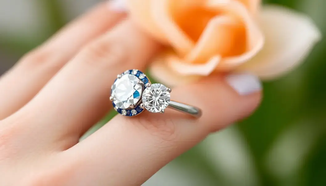 A stunning example of a royal tiara, showcasing intricate diamond and sapphire craftsmanship.